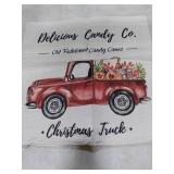 AVOIN colorlife Merry Christmas Trees Reindeer Snowflake Throw Pillow Covers, 18 x 18 Inch Xmas Red Berries Hello Winter Holiday Cushion Case Decoration for Sofa Couch Set of 8