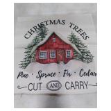 AVOIN colorlife Merry Christmas Trees Reindeer Snowflake Throw Pillow Covers, 18 x 18 Inch Xmas Red Berries Hello Winter Holiday Cushion Case Decoration for Sofa Couch Set of 8