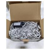 66FT 670 LED Christmas Lights 148 Ice Drops, 12 Modes and Timer Memory Dimmable, Plug In Outdoor Waterproof Hanging String Light for Holiday Wedding Garden Fence House Tree Outside Decor (Cool White)