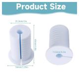 MYZHRE 6 Pcs Starlink Cable Grommet for 1 Inch Wall Hole, Starlink Wall Grommet, Perforated Silicone Grommet, Cable Punch Grommet, Wall Grommet for Starlink Ethernet Cable White