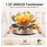 Fitpolo Smart Watch for Women,1.3 AMOLED Touchscreen Fitness Tracker, Make/Answer Calls, Heart Rate SpO2 Monitor, IP68 Waterproof, Sleep & Activity Tracking Smartwatch for Android Phones iPhone
