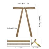 SIMISI RIBBON BULK Khaki Christmas Velvet Ribbon Bows Decorations Xmas Ornaments Vintage Decor for Tree, Wreath, Garland (3/8