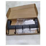 UDENIS Over The Door Towel Rack,Over The Door Hooks,Heavy Duty Aluminum Over The Door Hanger for Hanging Coat, Bag, Robe,Clothes,Towels,Hat - 5 Hooks, Brush Finish (Matte Black 1Pcs)