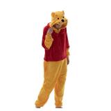 COSUSKET Fitted Unisex Adult Bear Onesie Pajamas, Halloween Flannel Women