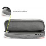 SANFAN 360° Protective 3 Pockets Laptop Sleeve Case Bag with Handle for MacBook Air 15 inch,MacBook Pro 16 inch and 15.6 inch Screen Laptop (Grid)