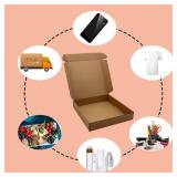 10 x 10 x 2 inch Shipping Boxes Set of 20 Brown Corrugated Cardboard Box Mailer Boxes for Packaging Small Business Shipping Mailing Boxes Bulk for Birthday Wedding Party Book Literature Gift Giving