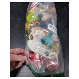 Baby Toys 6 to 12 Months, 5 In 1 Montessori Toys for 1 Year Old, Incl Travel Pull String Toy & Rattle Teether & Stacking Baby Block & Soft Infant Ring & Sensory Ball for Toddler 0-3-6-9-12 Month