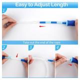 Jump Rope for Kids, Adjustable Jump Ropes for 4 5 6 7 8 10 12, Tangle Free Jumping Rope Age 8-12, Segmented Soft Beaded Skipping Rope for Women Fitness (Blue + Pink)