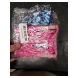 Jump Rope for Kids, Adjustable Jump Ropes for 4 5 6 7 8 10 12, Tangle Free Jumping Rope Age 8-12, Segmented Soft Beaded Skipping Rope for Women Fitness (Blue + Pink)