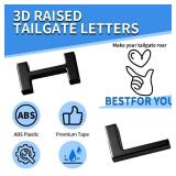 Matte Black Tailgate Letters Decals, Compatible with Chevrolet 2019-2025 Models, 3D Rear Emblems with Strong Adhesive