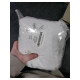 COOLWUFAN 60 Inches Faux Fur Christmas Tree Skirt for Xmas Tree Holiday Party Decorations White Plush Silver Sequin Snowflake (Silver)