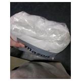 COOLWUFAN 60 Inches Faux Fur Christmas Tree Skirt for Xmas Tree Holiday Party Decorations White Plush Silver Sequin Snowflake (Silver)