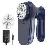 BEAUTURAL Sweater Fabric Shaver Home-Edition, Powerful & Efficient Lint Remover for Clothes and Furniture, AC Adapter or Battery Powered Pill Fuzz Remover, Special for Your Family Ultramarine