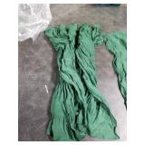 DeZerlor 12 Pack Emerald Green Cheesecloth Napkins Spring Cloth Napkins Set of 12 Dinner Napkins Bulk 21x21 Inches for Wedding Bridal Shower Baby Shower Valentine