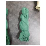 DeZerlor 12 Pack Emerald Green Cheesecloth Napkins Spring Cloth Napkins Set of 12 Dinner Napkins Bulk 21x21 Inches for Wedding Bridal Shower Baby Shower Valentine