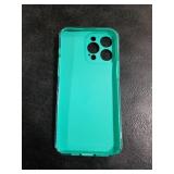 FABSPARK Case for iPhone 15 Pro Max,Super Cute Vibrant Neon Glitter Shiny Bling Sparkly Glossy Girly Case,Shockproof Slim Camera Protection for iPhone 15 Pro Max 6.7 Inch,Mint Green