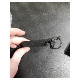 LuoQiuFa3-piece Tactical Nylon Webbing Buckle Carabiner Molle Belt Clip Key Buckle, Suitable for Outdoor Sports(Black)