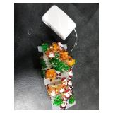 Aogist 50LED Christmas Fairy Lights - 16ft Super Bright 3D Santa Claus Christmas Tree Deer String Lights Battery Operated Decor for Indoor/Outdoor Party Home Bedroom Yard Windows Doors Winter Decor