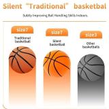 Silent Basketball,2025 Upgrade Dribble Dream Silent-Basketball,Si-Lent Basket-Ball Dribbling Indoor,Foam Basketba-ll Indoor Training Quiet Ball Gift for Youth (Orange-1)