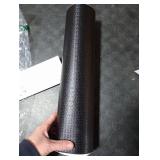 Livelynine Textured Black Peel and Stick Wallpaper 15.8x394 Inch Grasscloth Wallpaper Accent Wall Bathroom Wall Paper Waterproof Contact Paper Black Embossed Adhesive Kitchen Vinyl Wrap for Cabinets