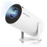 Mini Projector, HY300 PRO Portable Projector, Support 4K 1080P with Dual-Band WIFI6 5G Wireless 5.2 Bluetooth Android 13, 180° Rotatable, Auto Keystone Correction, 35-130 Screen Video Projector