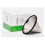 Barista Warrior Compatible for Chemex & Hario V60 Pour Over Coffee Filters - Reusable Stainless Steel - Best Coffee Maker and Bar Accessories (Silver)