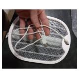 Qualirey 3 in 1 Electric Fly Swatter Foldable 3000V Handheld Mosquito Zapper with USB Rechargeable Base Bug Zapper Racket Fly Killer and Mosquito Trap Lamp Hanging Standing for Indoor Outdoor