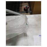 Acrylic Cutting Board with Counter Lip, 17.5x13.5 Inch Clear Cutting Boards for Kitchen Counter, Large Cutting Board Non Slip for Countertop Protector, Apartment Essentials Kitchen Decor Gifts