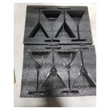 Handblown Crystal Martini Glasses Set of 4-9.5 oz Coupe Glass Set with Stem - Elegant Cocktail Glasses for Bar, Margarita, Cosmopolitan, Manhattan, Gimlet - Unique Gift for Mothers Day