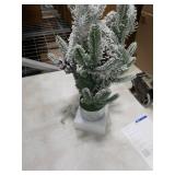 Small Christmas Tree 24 inch Mini Christmas Tree Pre-lit with 60 Lights Rustic Style Tabletop Tree 2 ft
