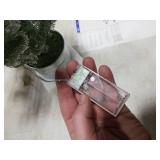 Small Christmas Tree 24 inch Mini Christmas Tree Pre-lit with 60 Lights Rustic Style Tabletop Tree 2 ft