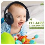 Mumba Baby Ear Protection Noise Cancelling HeadPhones for Babies and Toddlers Baby Earmuffs - Ages 3-24+ Months