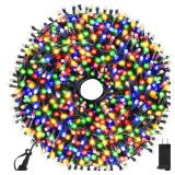 Chuya Christmas Tree Lights String Lights Outdoor Indoor Decoration, Waterproof 500 LED 164FT Multicolor Fairy Light Christmas Lights with Timer Remote 8 Lighting Modes UL588