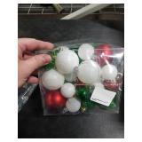 Sea Team 36-Pack Colorful Shatterproof Plastic Christmas Ball Ornaments Set, Multi-Size Christmas Baubles, Hanging Decorations for Tree, Wreath, Garland, (1.57-3.15 Inches, Elf)