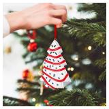 Christmas Tree Cake Ornaments, Funny Snack Cake Christmas Tree Shaped Hanging Ornaments, Handmade Polymer Clay Dessert Crafts, Unique Xmas Gifts Exchange Decorations