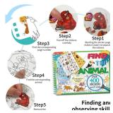 Kalysky Find The Animal Sticker Book, Sticker Book for Kids