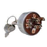Mizoneparts 92377 91846 Ignition Starter Switch with 2 Keys Compatible with Murray 092377MA 92377MA Lawn Mower Oregon 33-392 with 4 Position 6 Termials Replace 5411 5411H 5412K 97645