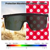 FreeMascot IPL 200nm-2000nm Laser Safety Glasses for Laser Hair Removal Treatment and Laser Cosmetology Operator Eye Protection with Case (Green)