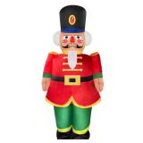 Mevintop Chrismas Inflatable Costume Adult Christmas Blow-up Costume for Christmas Party/Halloween Costume (Red Nutcracker Soldier Costume)