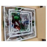 SANHSEHOME Set of 3 Christmas Lighted Gift Boxes, 60 LED Light Up Present Boxes for Christmas Decorations Indoor Outdoor Yard Xmas Tree Holiday Party Lawn Porch Home Decor (PVC)