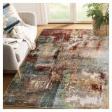 Lahome Modern Abstract Area Rug - 4x6 Washable Rugs for Living Room Bedroom Dining Room, Contemporary Indoor Floor Carpet for Kitchen Laundry Room Entryway Home Office