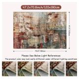 Lahome Modern Abstract Area Rug - 4x6 Washable Rugs for Living Room Bedroom Dining Room, Contemporary Indoor Floor Carpet for Kitchen Laundry Room Entryway Home Office