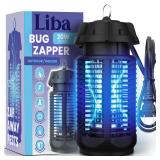 LiBa Electric Bug Zapper, Outdoor & Indoor Insect Killer with Switch â 4000V Powerful Grid, 20W Extra Brightness IPX4 Waterproof Mosquito Repellent Outdoor, Fly Traps for Backyard Patio