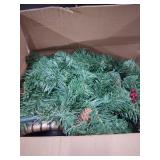 Santanelo 4FT Pre-lit Artificial Potted Christmas Tree with 50 LED Lightsï¼Small Fake Spruce Tree,Xma Pine Cones Tree Decorated with 140 Branch Tips, Pine Cones&Red Berries, Plug in