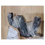 GZQXHOME Pants Hangers 30 Pack Non Slip,Trouser/Blanket/Jeans Hangers for Closet Space Saving,Open Ended Pants Hanger Strong Durable (Black)