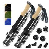 TREKOLOGY Trek-Z Collapsible Hiking & Trekking Poles - Balance Support for Seniors, Women, and Men, 2pc Per Set