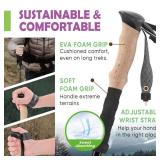 TREKOLOGY Trek-Z Collapsible Hiking & Trekking Poles - Balance Support for Seniors, Women, and Men, 2pc Per Set