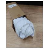 Biscaynebay Wrap Around Bed Skirts for King & Cal King Beds 15\" Drop, White Adjustable Elastic Dust Ruffles Easy Fit Wrinkle & Fade Resistant Silky Luxurious Fabric Machine Washable