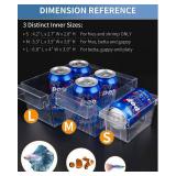 Pawfly Aquarium Fish Breeding Box Acrylic Hatchery Incubator Tank with Suction Cups Large Isolation Box for Baby Fish Shrimp Betta Guppy and Platy