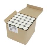 Stonebriar Bulk 50 Pack Unscented Smokeless Long Tea Light Candles with 8 Hour Extended Burn Time, White, 50 Count